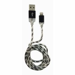 LC-Power LC-C-USB-LIGHTNING-1M-8 Lightning-Kabel Schwarz, Silber 