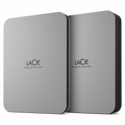 LaCie Mobile Drive [2022] Externe Festplatte 2 TB 2.5" USB Typ-C 3.2 Gen 1 [3.1 Gen 1] Silber 