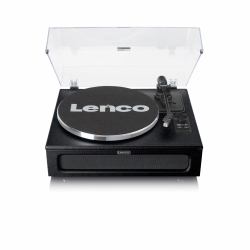 Lenco LS-430BK Plattenspieler Audio-Plattenspieler mit Riemenantrieb Schwarz 