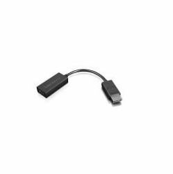 Lenovo 4X90R61023 Videokabel-Adapter 0,225 m DisplayPort HDMI Typ A [Standard] Schwarz 