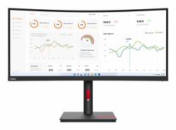 Lenovo ThinkVision T34w-30 Computerbildschirm 86,4 cm [34"] 3440 x 1440 Pixel Wide Quad HD LED Schwarz 