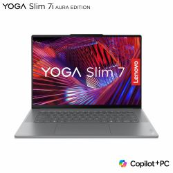 Lenovo Yoga Slim 7i Aura ED Copilot+ PC Intel Core Ultra 7 258V Laptop 38,9 cm [15.3"] Touchscreen 2.8K 32 GB LPDDR5x-SDRAM 1 TB SSD Wi-Fi 7 [802.11be] Windows 11 Home Italienisch Grau 