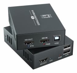 LevelOne HVE-8111 Audio-/Video-Leistungsverstärker AV-Sender & -Empfänger Schwarz 