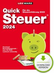 Lexware QuickSteuer 2024 [für Steuerjahr 2023], Private und gewerbliche Steuererklärung 