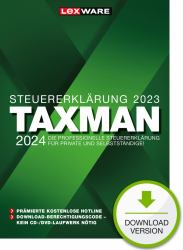 Lexware TAXMAN 2024 [für Steuerjahr 2023], Download, Steuererklärungs-Software für Arbeitnehmer, Rentner u. Pensionäre, Familien, Studenten und im Ausland Beschäftigte 