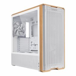 Lian Li Lancool LAN217W Computer-Gehäuse Midi Tower Weiß, Holz 
