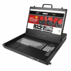Lindy 21710 Konsolenregal 43,2 cm [17"] 1920 x 1080 Pixel Metall Schwarz 1U 