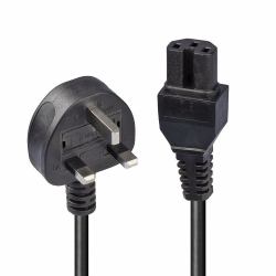 Lindy 30458 Stromkabel Schwarz 2 m Netzstecker Typ G C15-Koppler 