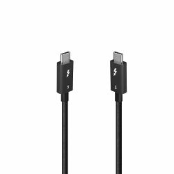 Lindy 31130 Thunderbolt-Kabel 1 m 80 Gbit/s Schwarz 