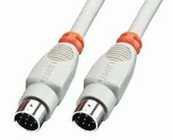 Lindy 8 Pin Mini DIN Cable 2 m Paralleles Kabel Grau 