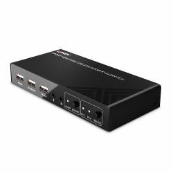 Lindy 32809 Tastatur/Video/Maus [KVM]-Switch Schwarz 