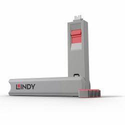 Lindy 40425 Schnittstellenblockierung Schnittstellenblockierung + Schlüssel USB Typ-C Pink 5 Stück[e] 