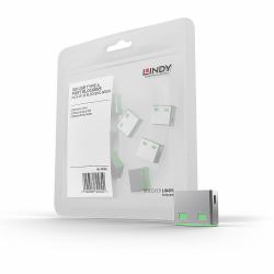 Lindy 40461 Schnittstellenblockierung USB Typ-A Grün Acrylnitril-Butadien-Styrol [ABS] 10 Stück[e] 