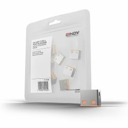 Lindy 40463 Schnittstellenblockierung USB Typ-A Orange Acrylnitril-Butadien-Styrol [ABS] 10 Stück[e] 