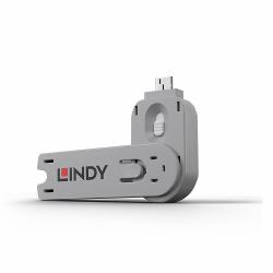 Lindy 40624 Schnittstellenblockierung Türblockierschlüssel USB Typ-A Weiß Acrylnitril-Butadien-Styrol [ABS] 1 Stück[e] 
