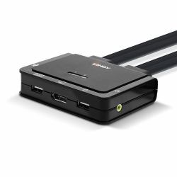 Lindy 42346 Tastatur/Video/Maus [KVM]-Switch Schwarz 
