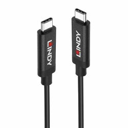 Lindy 43308 USB Kabel USB 3.2 Gen 2 [3.1 Gen 2] 5 m USB C 10 Gbit/s 60 W Schwarz 