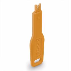 Lindy 47896 Schnittstellenblockierung Türblockierschlüssel RJ-45 Orange Acrylnitril-Butadien-Styrol [ABS] 