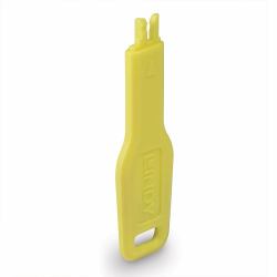 Lindy 47899 Schnittstellenblockierung Türblockierschlüssel RJ-45 Gelb Acrylnitril-Butadien-Styrol [ABS] 