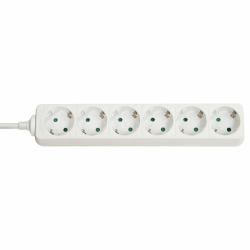 Lindy 73102 Verlängerungskabel 6 AC-Ausgänge Drinnen Weiß 