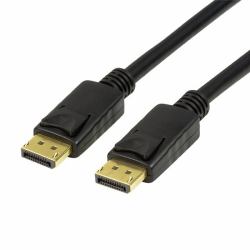 LogiLink CV0120 DisplayPort-Kabel 2 m Schwarz 