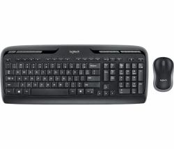 Logitech Wireless Combo MK330 Tastatur Maus enthalten Haus USB QWERTY UK Englisch Schwarz  - UK version