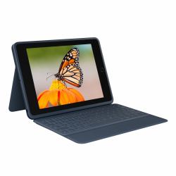 Logitech Rugged Combo 3 QWERTZ Deutsch Smart Connector Blau 