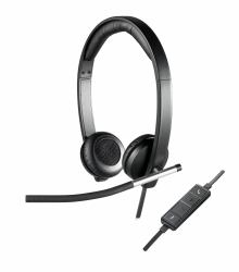Logitech 981-000519 Kopfhörer & Headset Kabelgebunden Kopfband Büro/Callcenter USB Typ-A Schwarz, Silber 