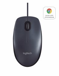Logitech B100 Maus Büro Beidhändig USB Typ-A Optisch 800 DPI 