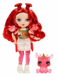 MGA Entertainment Rainbow High Littles Rainbow Fantasy Fairies Doll- Apple [Red] 