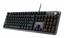 MSI FORGE GK310 RED UK Tastatur Gaming USB QWERTY UK International Schwarz  - UK version