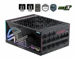 MSI MPG Ai1300TS PCIE5 Netzteil 1300 W 24-pin ATX ATX Schwarz 