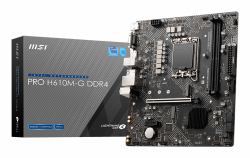 MSI PRO H610M-G DDR4 Motherboard Intel H610 LGA 1700 micro ATX 