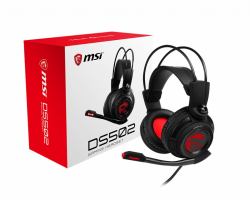 MSI DS502 GAMING HEADSET Kopfhörer & Headset Kabelgebunden Kopfband Schwarz, Rot 