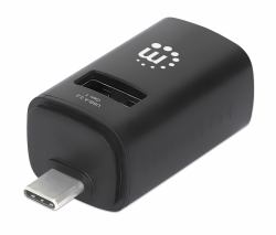 Manhattan 180993 Schnittstellen-Hub USB 3.2 Gen 1 [3.1 Gen 1] Type-C 5000 Mbit/s Schwarz 