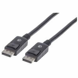 Manhattan 4K@60Hz DisplayPort-Kabel, DisplayPort-Stecker auf DisplayPort-Stecker, 1 m, schwarz 