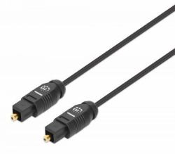 Manhattan 356060 InfiniBand/Glasfaserkabel 1 m Toslink Schwarz 