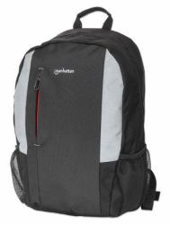 Manhattan 440318 Rucksack Lässiger Rucksack Schwarz Nylon, Polyester, Netz 
