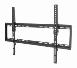 Manhattan Ultraflache TV-Wandhalterung, Für Bildschirme von 37" bis 70" und bis zu 35 kg, 0 bis 8Â° neigbar, extraflache Bauform, schwarz 