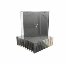 MediaRange BOX21 CD-Hülle Schmuckschatulle 1 Disks Schwarz, Transparent 