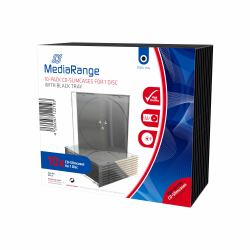 MediaRange BOX32 CD-Hülle DVD-Hülle 1 Disks Schwarz, Transparent 