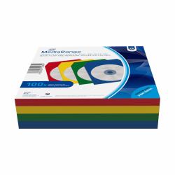 MediaRange BOX67 CD-Hülle Schutzhülle 1 Disks Blau, Grün, Rot, Gelb 