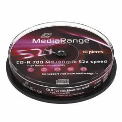 MediaRange MR214 CD-Rohling CD-R 700 MB 52x 10 Stück[e] 