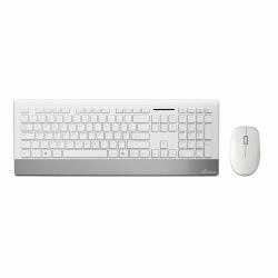 MediaRange MROS106 Tastatur Maus enthalten Haus RF Wireless QWERTZ Deutsch Silber, Weiß  - ausländische Version