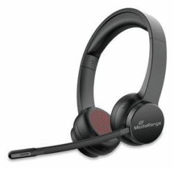 MediaRange MROS307 Kopfhörer & Headset Kabellos Kopfband Anrufe/Musik USB Typ-C Bluetooth Schwarz 