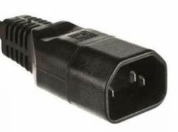 Microconnect C14PLUG Netzstecker-Adapter C14 Schwarz 