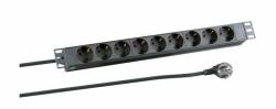 Microconnect CABINETACC23 Stromverteilereinheit [PDU] 8 AC-Ausgänge 1U Schwarz 