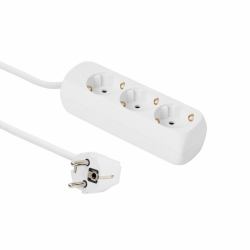 Microconnect GRU003W Verlängerungskabel 1,8 m 3 AC-Ausgänge Drinnen Weiß 