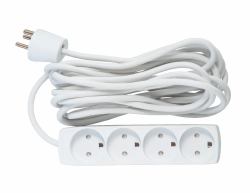 Microconnect GRU00450WDK Verlängerungskabel 5 m 4 AC-Ausgänge Drinnen Weiß 