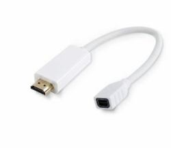 Microconnect HDMMDP Videokabel-Adapter 0,1 m HDMI Typ A [Standard] Mini DisplayPort Weiß 